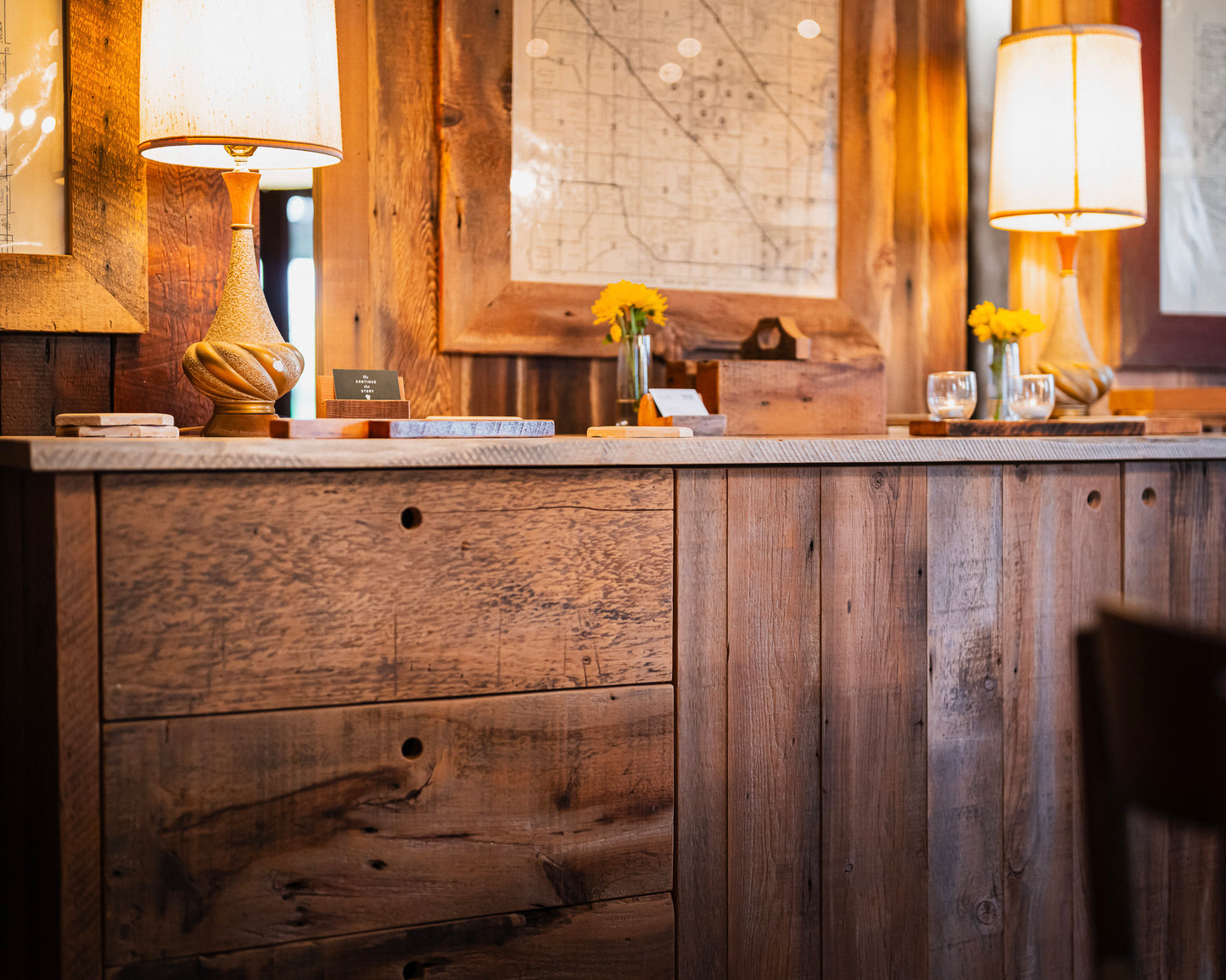Scandinavian Sideboard with Drawers and Doors