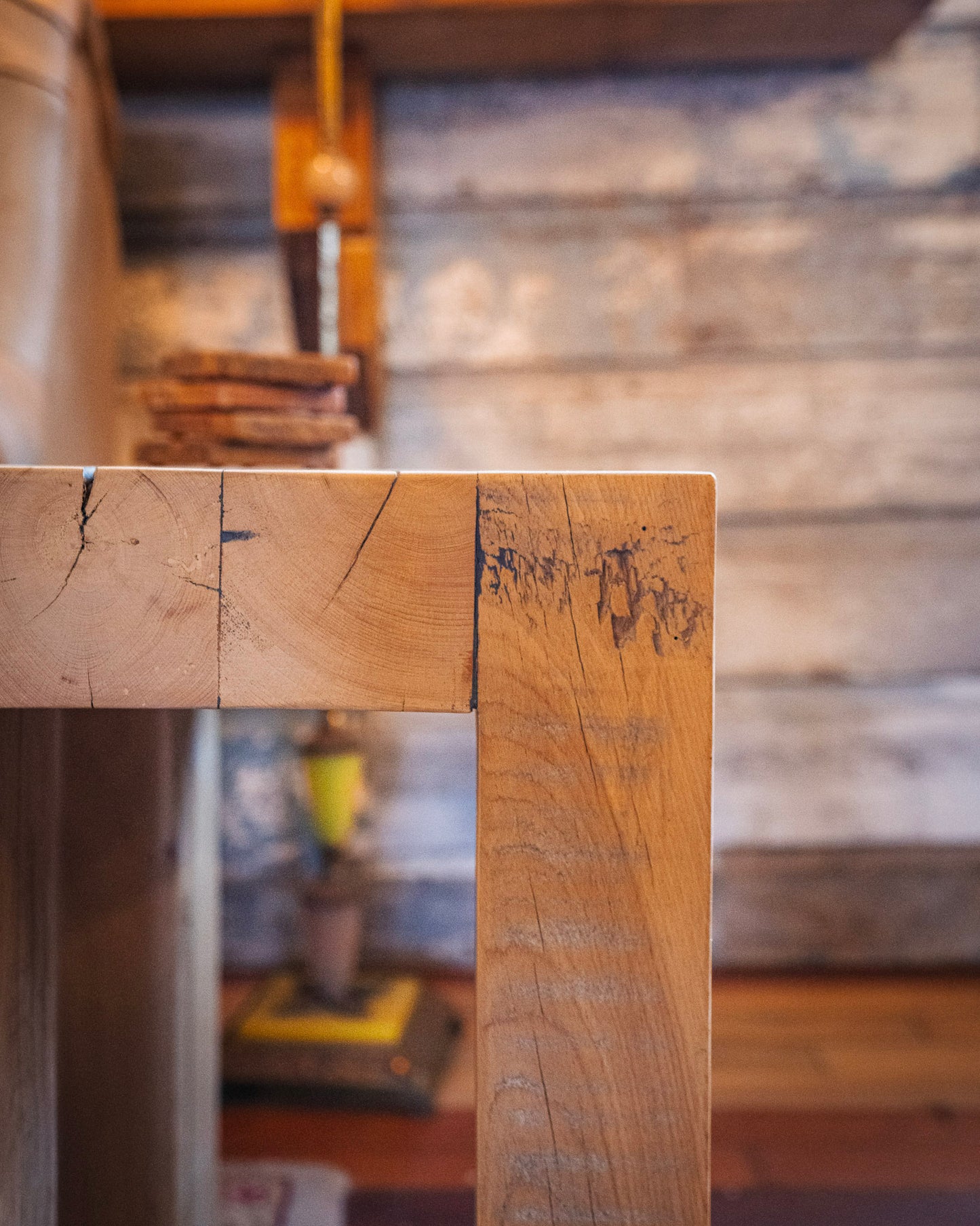 Reclaimed Rock Maple Side Table