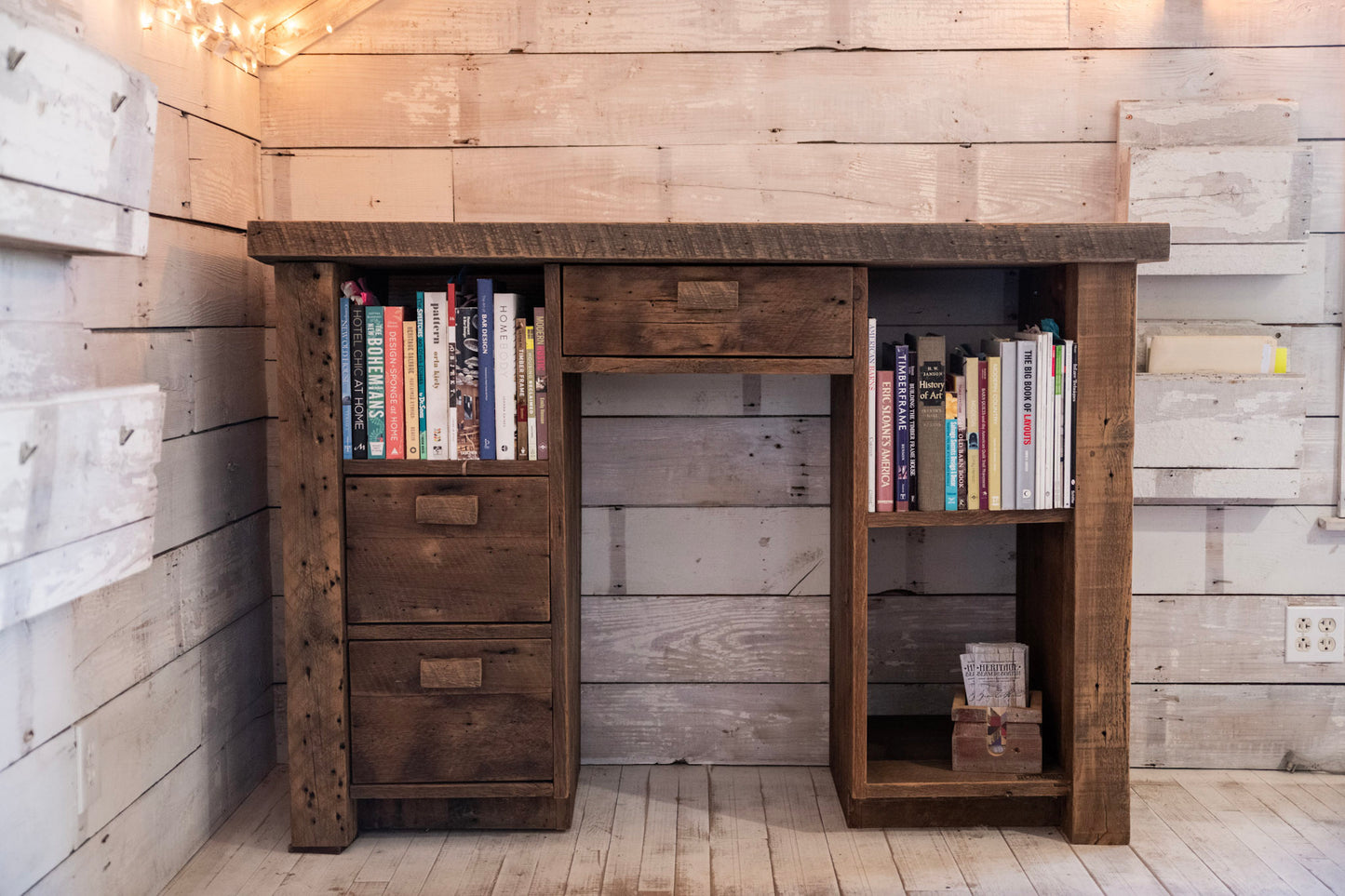 Reclaimed Wood Stand Up Desk
