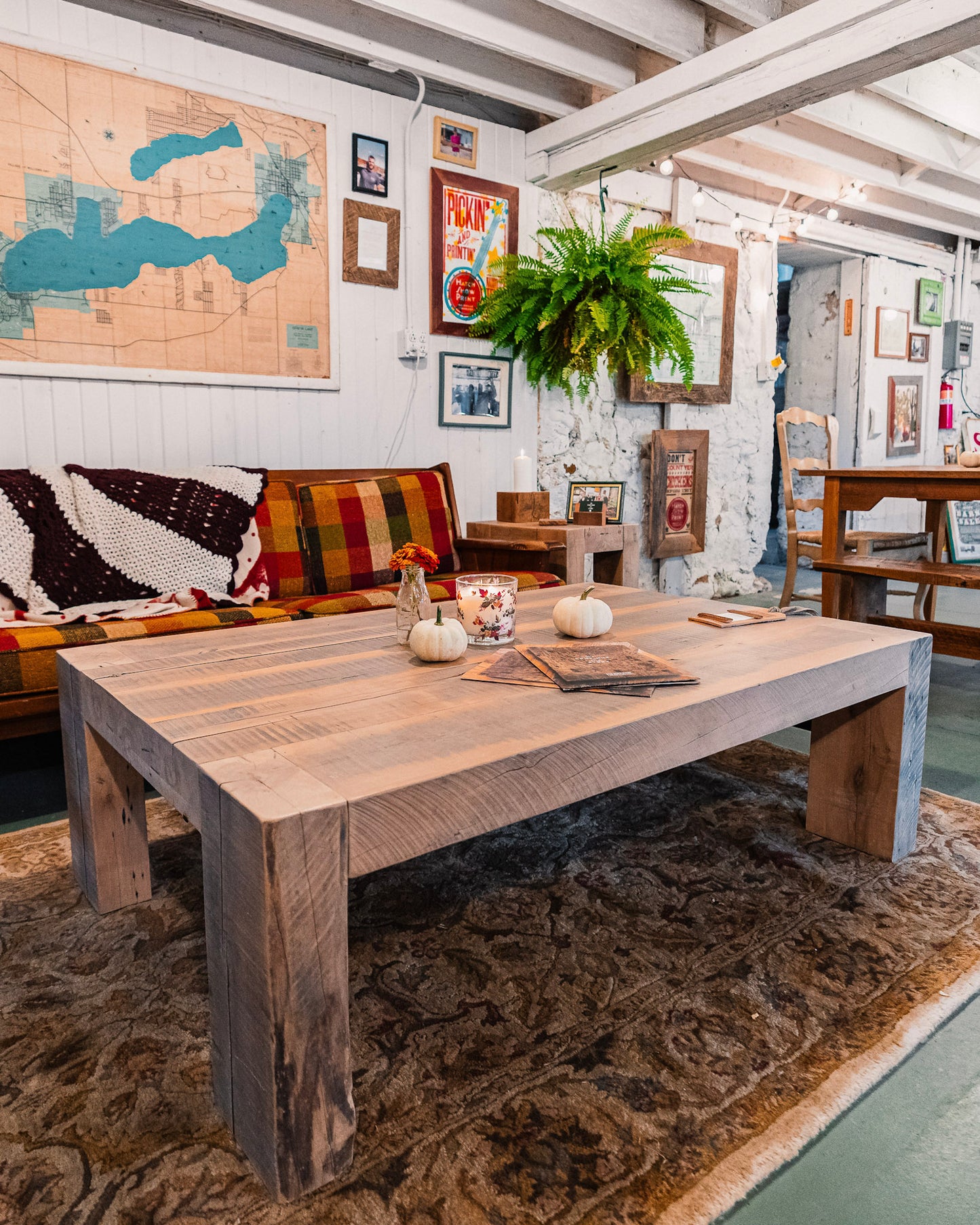 Reclaimed Rock Maple Coffee Table
