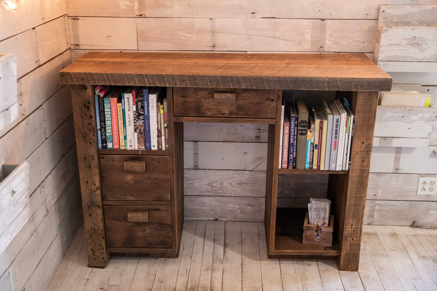 Reclaimed Wood Stand Up Desk