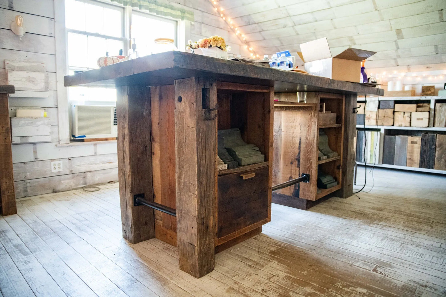 Partner Work Desk with Storage